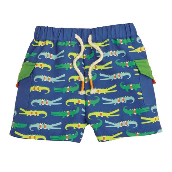 Mud Pie Other - Mud Pie Baby Boy  Marco Polo Gator Swimming Trunks Size 6-9 Months NEW